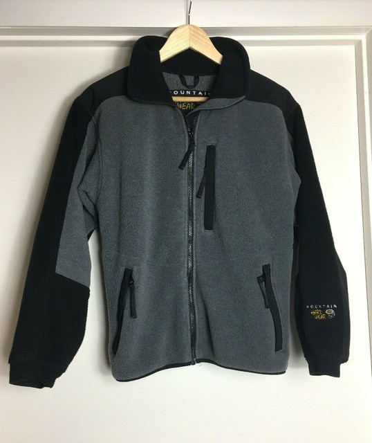 Vintage MOUNTAIN HARDWEAR Fleece Jacket Full Zip Up Size 10 USA MADE