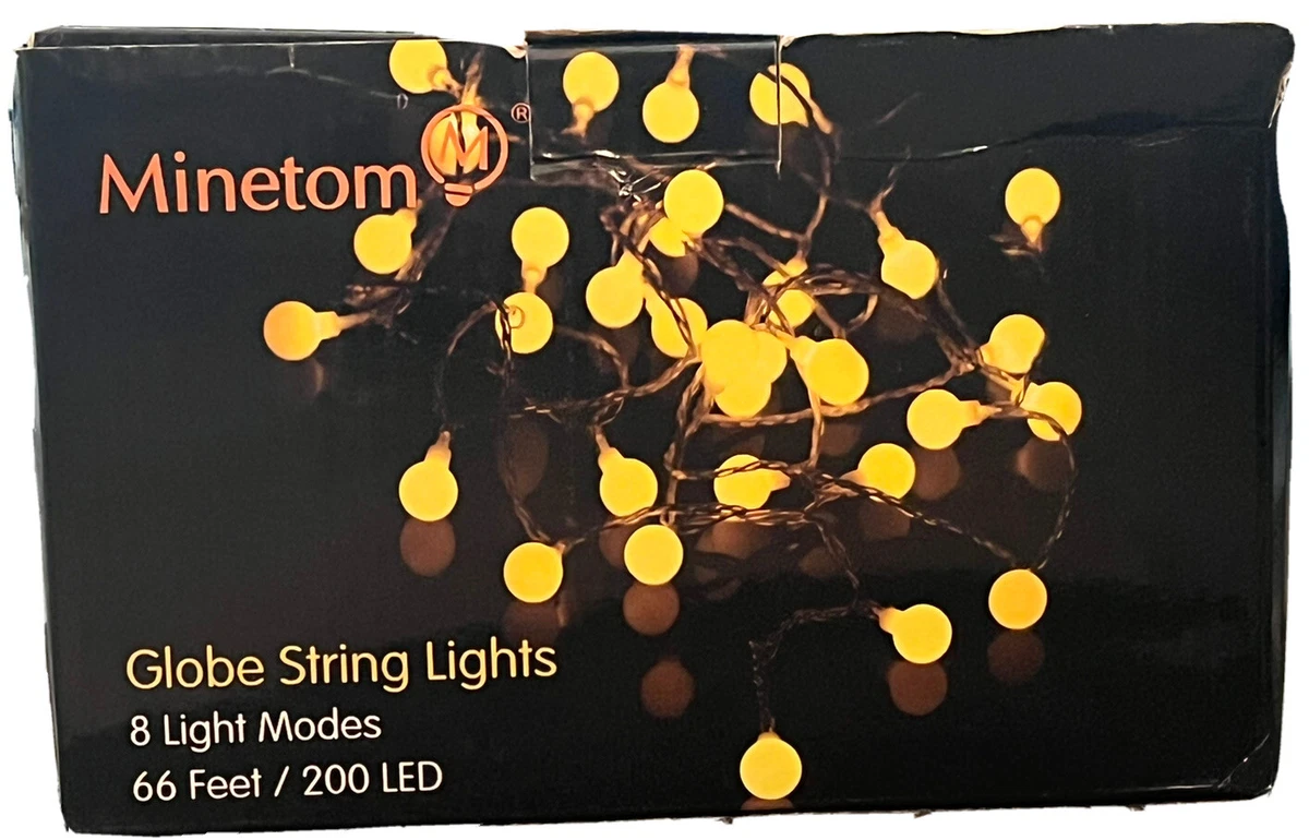 200ct Round LED Ball Globe String Lights Festival Decoration