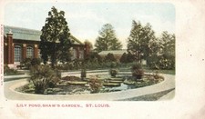 Vintage Postcard 1900's Lily Ponds Shaw's Garden St. Louis Mo. Missouri Souvenir