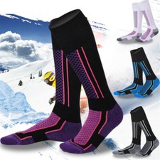 Men Women Ski Socks Long Warm Winter Walking Hiking Outdoor Snowboard Sport