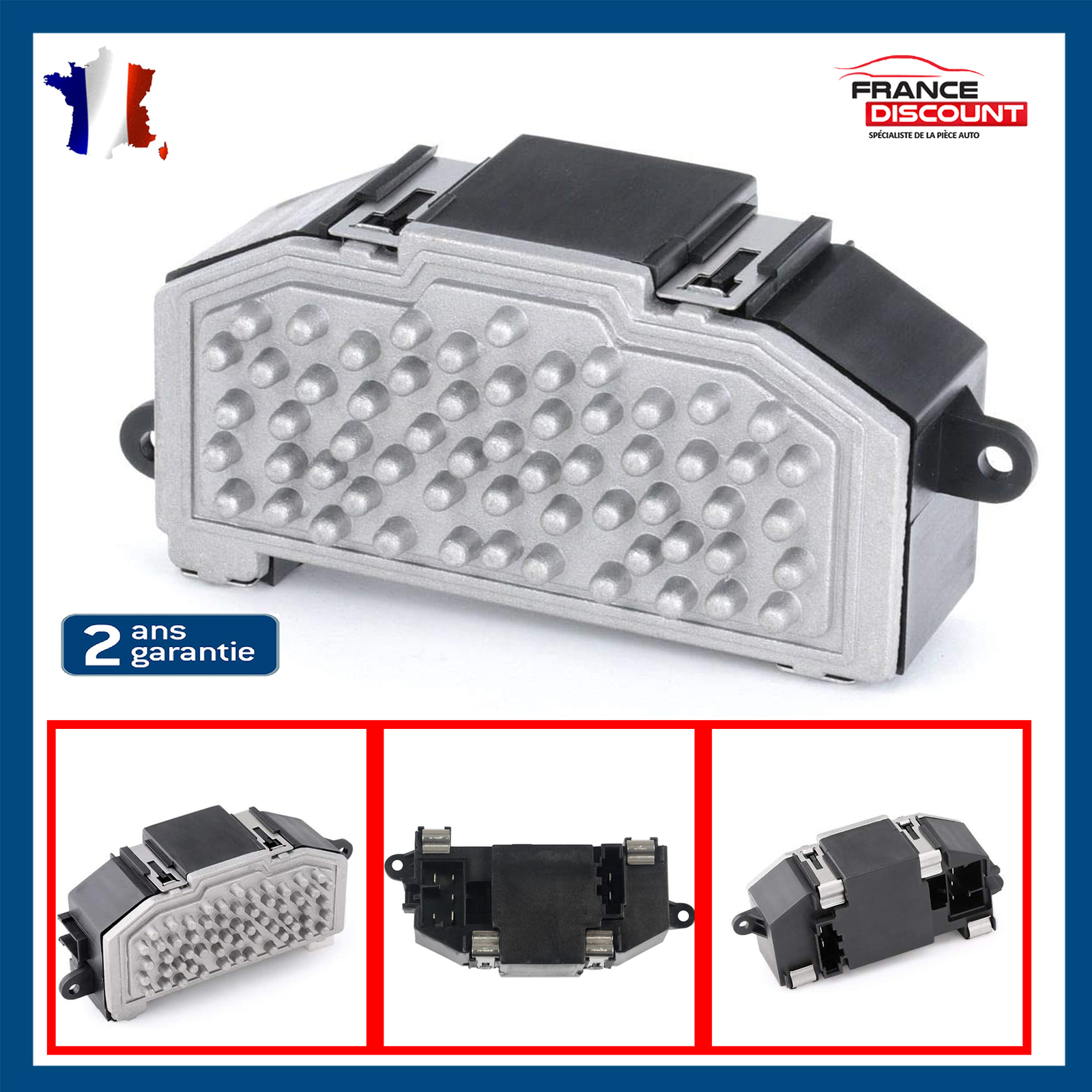 Résistance ventilation 3C0907521F pour réparer la panne de soufflerie sur Toledo et Leon