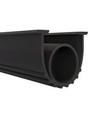 Garage Door Weather Seal Strip 10ft Black Bottom Rubber NEW