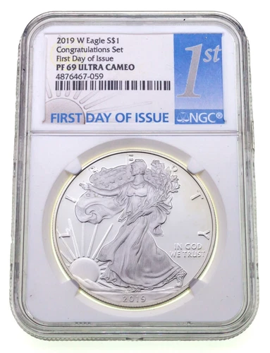 2019-W $1 Silver American Eagle Congratulations Set NGC PF69 UCAM FDOI