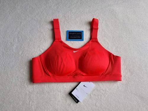 NEW NIKE PERFORMANCE ALPHA HIGH SUPPORT  SPORTS BRA SIZE LARGE cup SIZE A-B