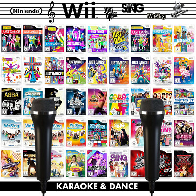 Nintendo Wii KARAOKE & DANCE - TANZ Party     Spiele + Mikro   Micro Auswahl