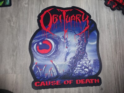 Obituary Patch Backpatch Back Patch Laser Cut Death Metal Fleshcrawl Fulci