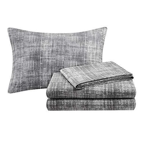 Juego de edredón completo Essentials, cama en bolsa completa (78 pulgadas x 86 pulgadas) a rayas topo Foto 3 de 4