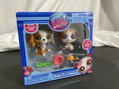 Littlest Pet Shop PET PAIRS 152 Scottish Fold CALICO Cat 153 COCKER SPANIEL Dog