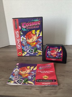 COSMIC SPACEHEAD SEGA GENESIS COMPLETE! 1993