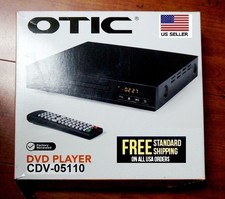 OTIC DVD Player cdv-05110 DVD Player With Remote Control Black