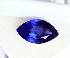 Natural Marquise Cut Blue Sapphire 35 Ct Loose Flawless AGL Certified Gemstone