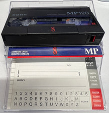 Sony 120MP 120 Minute 8mm Video Cassette Open Box New