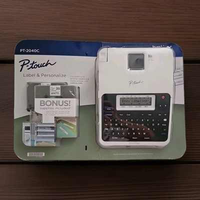 BROTHER P-Touch  PT-2040C  Label Maker New Water &Temp Resistant  New