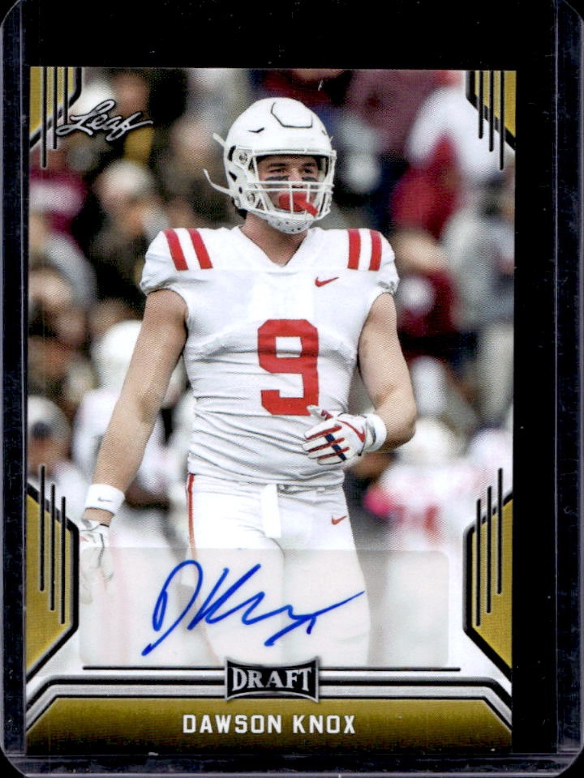 Dawson Knox Leaf Draft Autographs #DK1 Gold