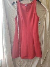 old navy red pleated dress. Size Medium 