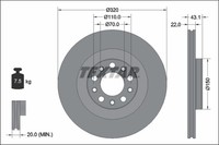 2X Bremsscheibe PRO Textar 92337803 FüR Alfa Stelvio Giulia 952ACA25 949 AXA2A