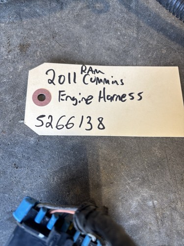 2011 DODGE RAM 6.7L CUMMINS ENGINE WIRING HARNESS 5266138 - Picture 2 of 11