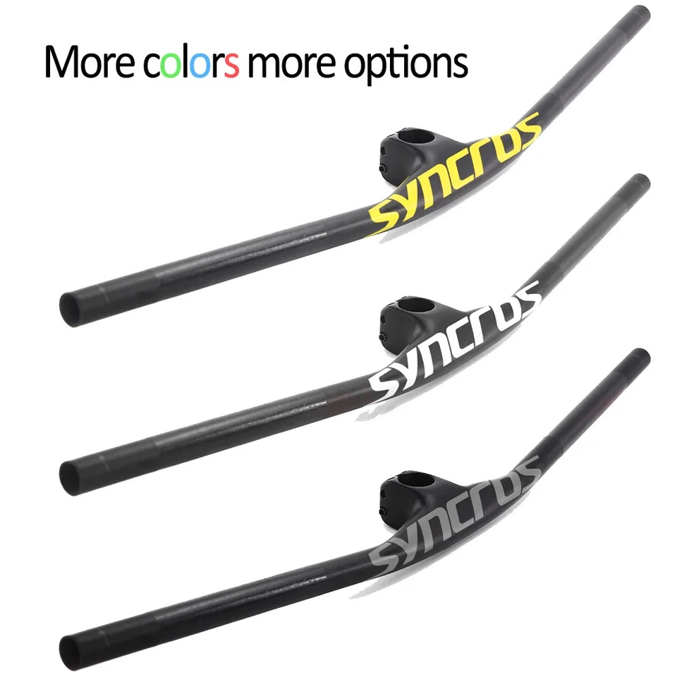  Manillar de cabina de integración de bicicleta de montaña de fibra de carbono completa 28,6 mm 30-60 mm  Foto 4 de 4