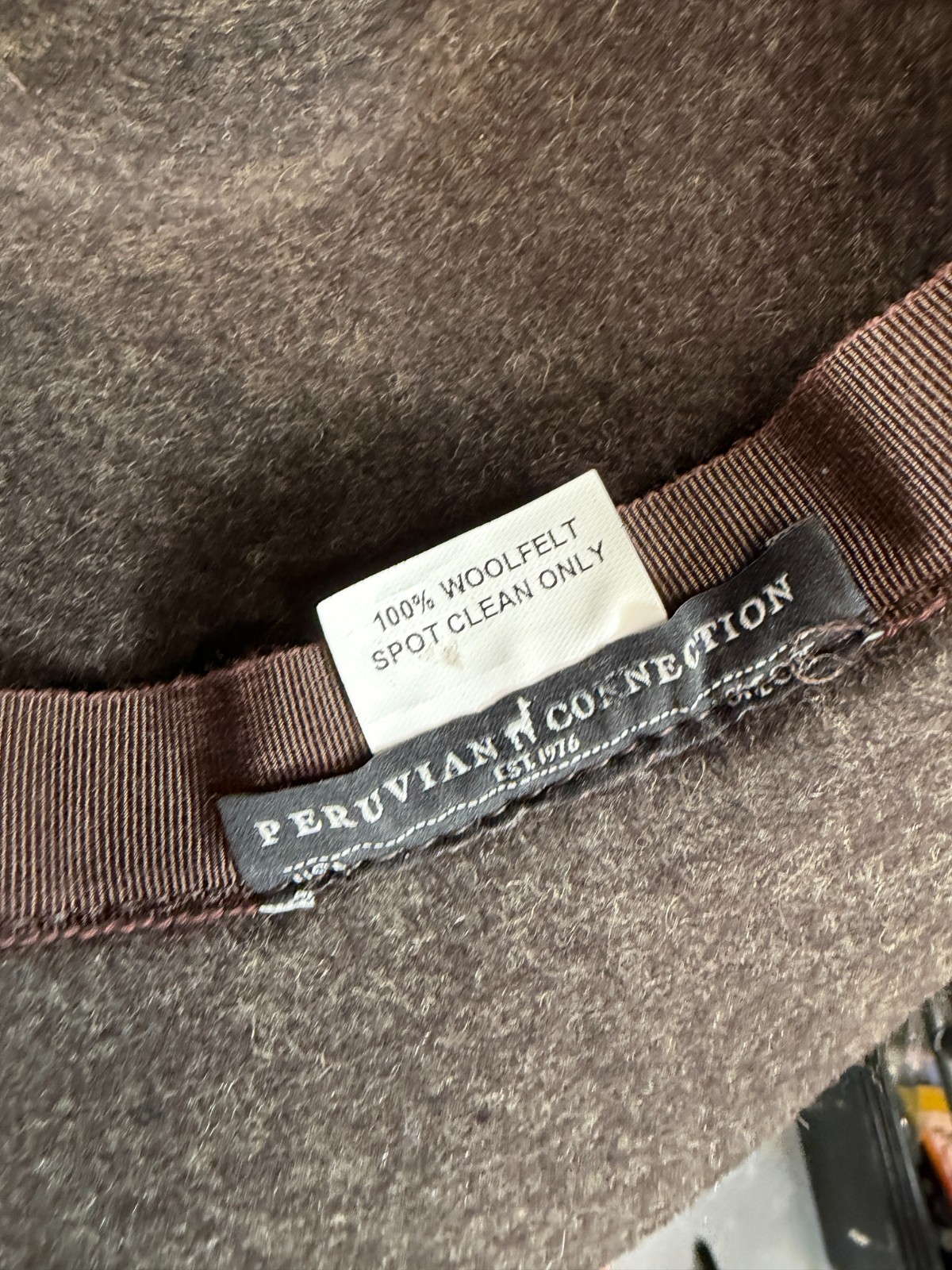 Peruvian Connection Hat Wool Brown Floppy Boho So… - image 5