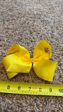 Yellow Grosgrain Ribbon Hair Bow Clip