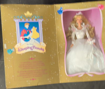 Disney Sleeping Beauty 11in Fashion Doll Blonde Curly Hair Blue Eyes Box