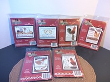 6 Hen Pecked Counted Cross Stitch Kit Lot, NEW Sealed Stoney Creek Collection