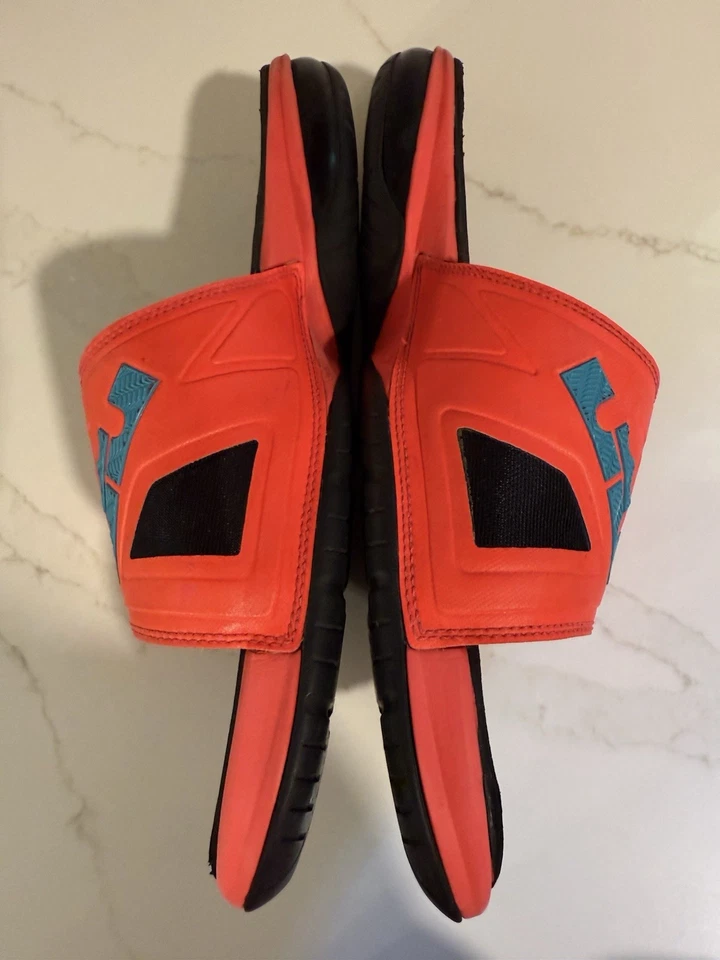 2014 NIKE AIR MAX LEBRON 3 ELITE ЛАЗЕРА МАЛИНОВЫЙ СЛАЙДЫ РАЗМЕР 13 - Изображение 3 из 4