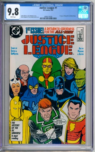 Justice League 1 CGC Graded 9.8 NM/MT  DC Comics 1987