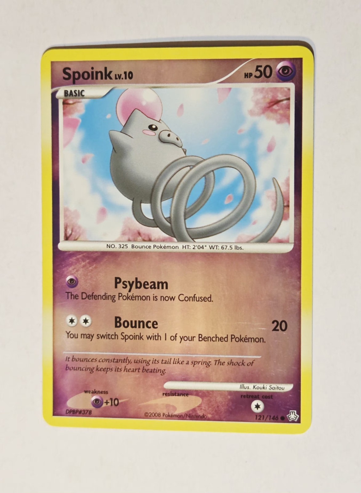 Spoink 121/146 Reverse Holo - Legends Awakened - Pokemon 2008 LP