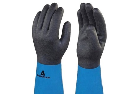Protective gloves; Size: 11; light-blue; acrylic,late - DEL-VV836BL11 | EU Stock