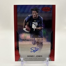 2017 Certified Potential Signatures Mirror Red /75 Sidney Jones Rookie Auto RC