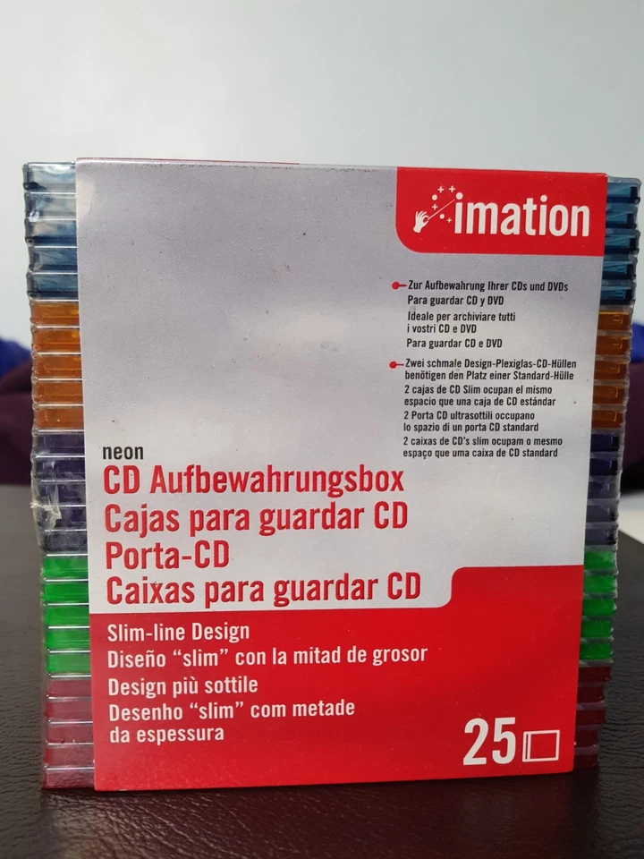 Retro Neon CD Jewel Cases - 25 pack - New and Sealed - Image 4 of 4