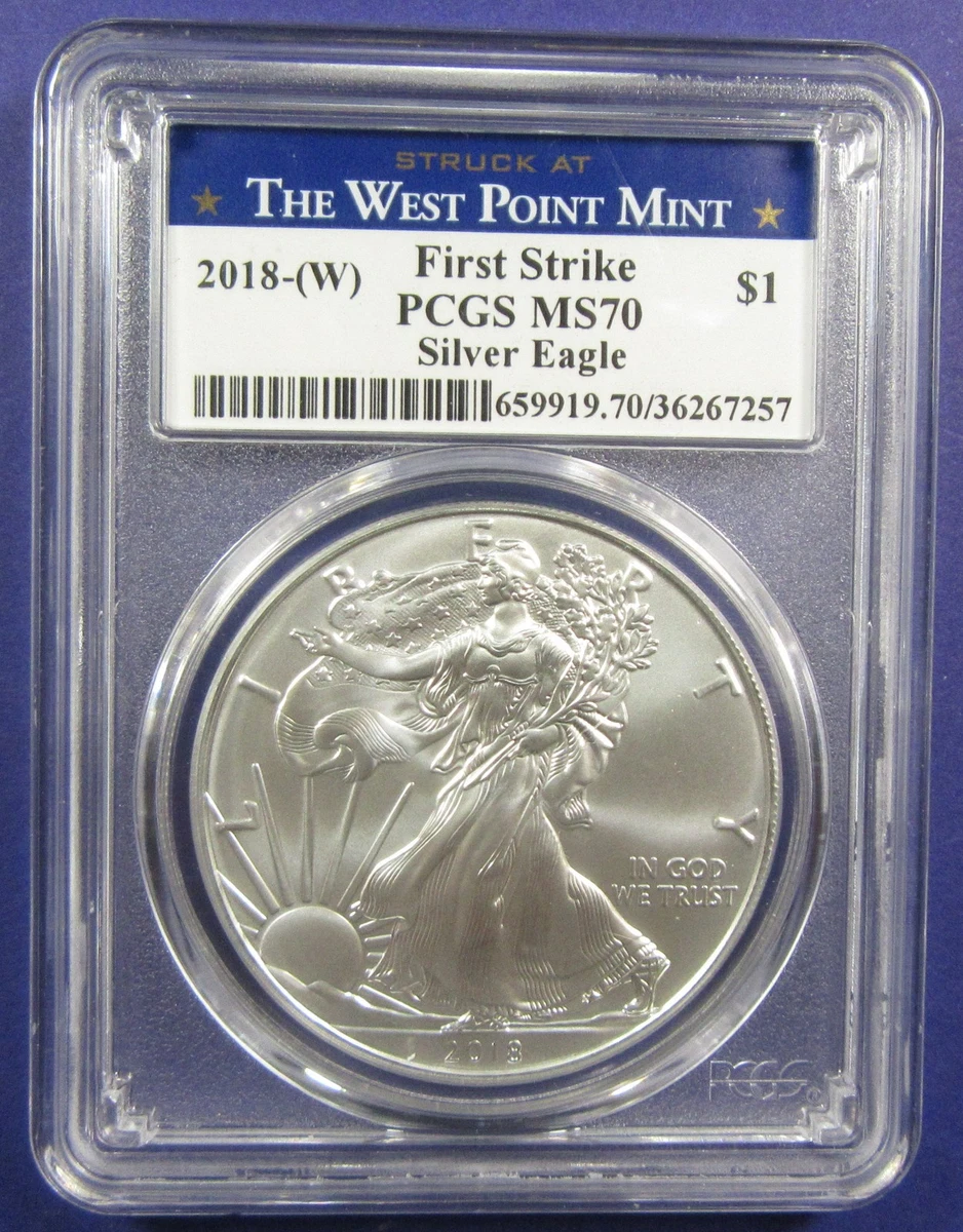 American Eagle MS 70 Graded 2018 Silver Bullion Coins for sale | eBay