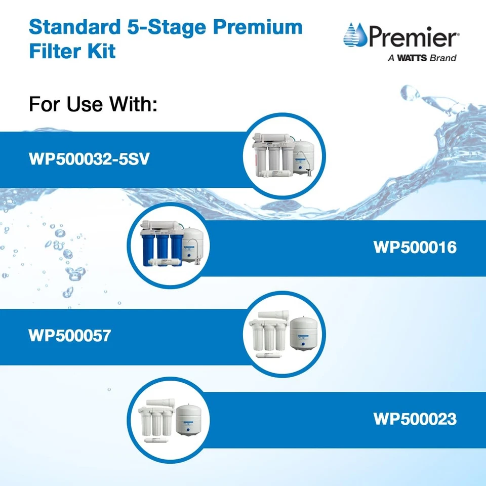Bi-Annual Standard RO 5-Stage & 6-Stage Premium Carbon Block Filtration Kit f... - Image 3 of 3