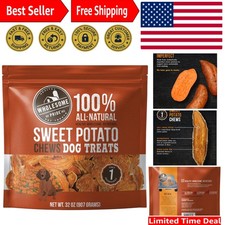 Nutritious Sweet Potato Chews for Dogs - 32 oz Treats for All Life Stages