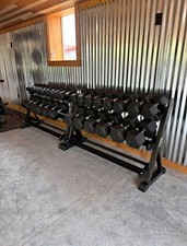 NEW 5  75 lb Dumbbell Set  Rack   Full Commercial Gym Bundle, Home Gym
