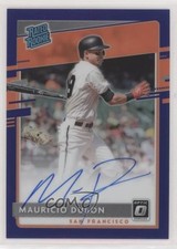 2020 Panini Donruss Optic Purple Prizm 90/125 Mauricio Dubon #RRS-MD Auto RC 7qg