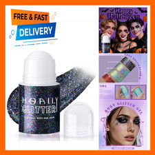 Body Glitter Gel Roll-On Holographic Color Changing Face Hair Festival Makeup