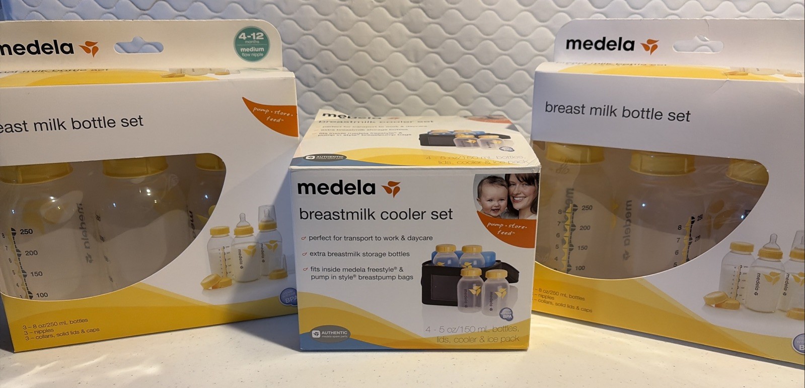 Lot Medela Breast Milk Cooler and Transport Set And Breast M