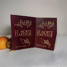 Le Morte d’Arthur – Malory – Easton Press 2‑Vol Set Leather Gilt Illustrated 22k