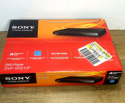 Sony Progressive Scan CD and DVD Player DVP-SR210P (No HDMI Port) NEW