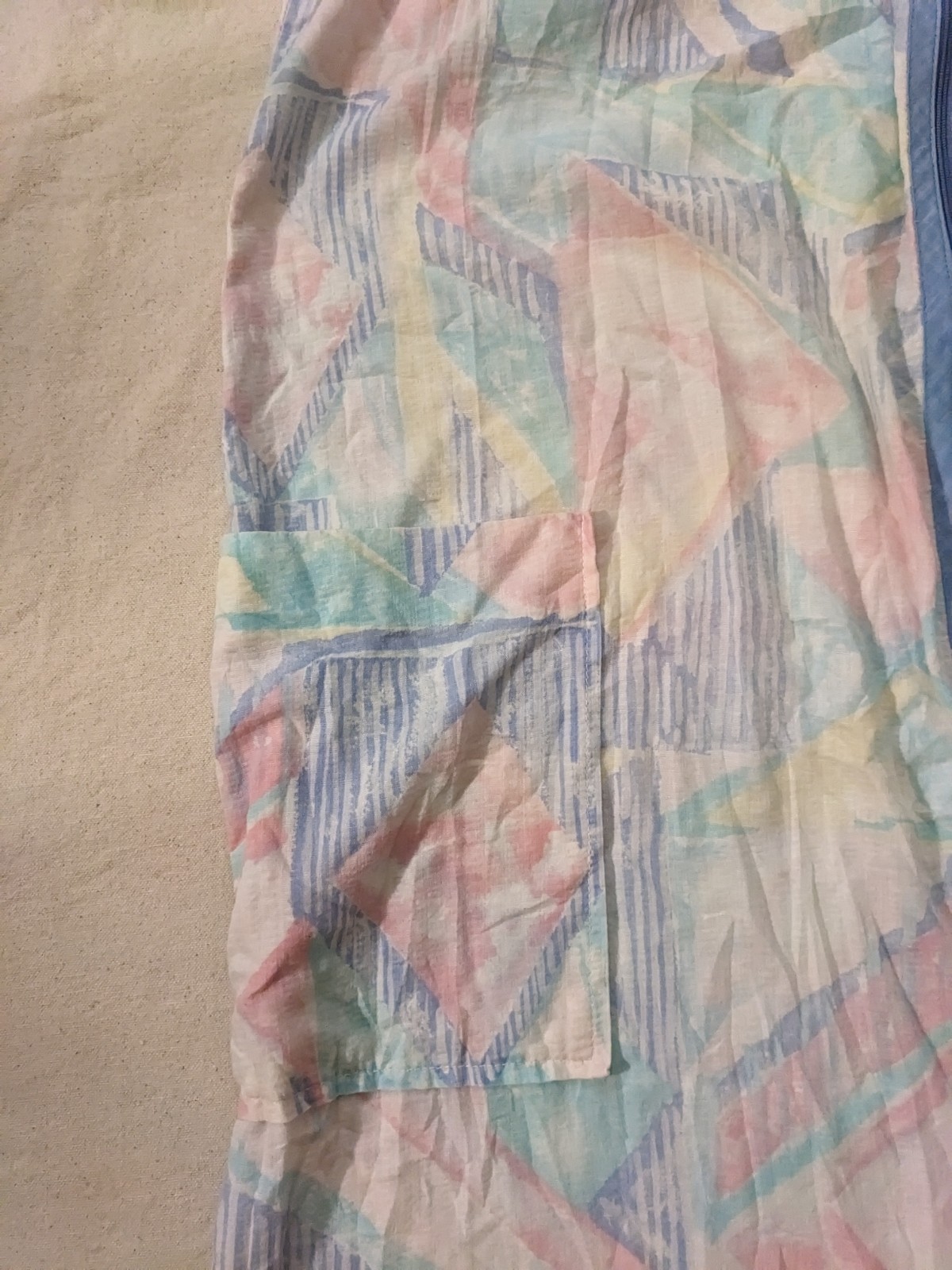 Vintage snap front robe housecoat duster Cottagec… - image 7