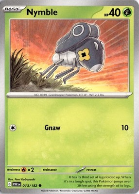 Nymble - 013/182 SV04: Paradox Rift Pokémon Card TCG