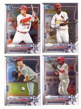 2021 Bowman Chrome Prospects (1-150) - ST LOUIS CARDINALS Team Set 