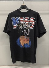Anvil Kiss Black Graphic Alive Worldwide 96-97 Rosemont Horizon Band T Shirt XL