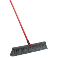 Libman 879 Black Steel Clamp Handle Synthetic Rough Surface Push Broom 24 in.