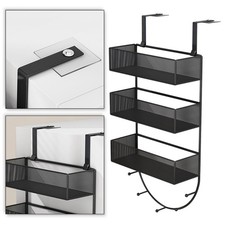 Kühlschrank Organizer Regal mit Haken Gewürzgläser Gewürzflaschen Seitenbehälter