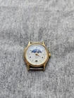 Timex Watch Womens Vintage Moonphase Date Gold Tone Quartz Parts Repair