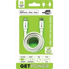 GetPower 3 Ft. USB-C to Apple MFI Certified Lightning Cable GP-USBC-ACL GetPower
