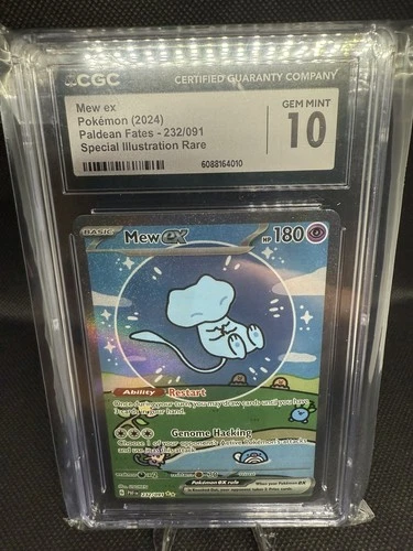 Pokémon Mew ex 232/091 SIR Bubble Mew Paldean Fates CGC 10 GEM MINT